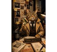 The Chief Detective Cat: A Lined Hardcover Journal for Mystery Lovers, Writers, Curious Minds, Puzzle Solvers, and Cat Enthusiasts