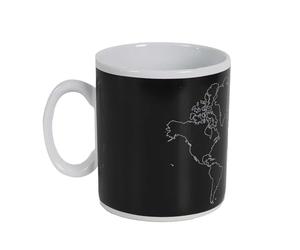 THE CONCEPT FACTORY - KA0387 Taza XXL Termorreactiva de Cerámica - Diseño Elegante y Moderno - Ideal para Café, Té o Sopa - Capacidad 70 olor Negro
