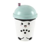 THE CONCEPT FACTORY - LA0099 Lámpara de Noche Kawaii Smoothie - Luz Apacible para Habitación Infantil, Diseño Colorido, Materiales Seguros, Brillo Ajustable, Azul y Blanco
