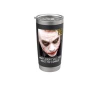 The Dark Knight Joker Stranger Vaso térmico de acero inoxidable de doble pared