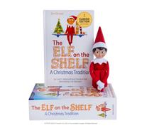 The Elf on The Shelf® Una tradición navideña | Inglés | Niño con Ojos Azules | Incluye Libro ilustrado mágico, Caja de Recuerdos y Certificado Oficial de adopción