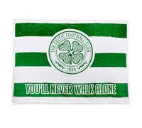 The Gift Scholars Celtic FC - Manta de Forro Polar Sherpa (152 x 117 cm), diseño con Texto en inglés You'Ll Never Walk Alone, Producto Oficial del Scottish Premier SPL Club