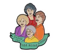 The Golden Girls Thank You For Being a Friend Rose Dorothy Blanche Sophia Betty White Classic Comedy TV Show de 4 cm, 1.6 Inches, Esmalte, Esmalte