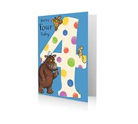 The Gruffalo GR004 - Tarjeta de cumpleaños número 4, multicolor, 7 x 5 años