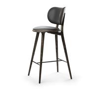 The High Taburete de Bar con Respaldo Sirka Roble Gris 74 cm