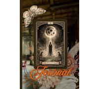 The Hollow Moon Journal 6x9 - Gothic Tarot Notebook, Victorian Moon Journal, Dark Fantasy Writing Notebook, 120 Pages