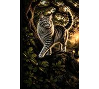 The Learned Cat: A Lined Hardcover Woodland Journal for Thoughts, Ideas, Reflections, and Creative Writing