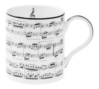 The Leonardo Collection Taza de música para el hogar y la cocina, tazas de nuevo diseño para té y café, bonita taza para regalos de hombre y regalos de cumpleaños para mujeres