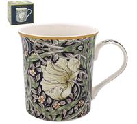 The Leonardo Collection William Morris Pimpernel Ascot - Taza para el hogar y la cocina, elegantes tazas de cerámica para té y café, bonito juego de tazas para hombres y regalos de cumpleaños para