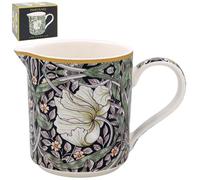 The Leonardo Collection William Morris Pimpernel - Jarra de cerámica o vidrio para múltiples usos | Hermosa jarra de crema o leche para uso diario | También se puede utilizar como jarra de agua