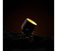 The Light Group SLC Cup downlight empotrada LED negro/oro 2.700K