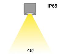 The Light Group SLC MiniOne Fixed LED downlight IP65 negro 927