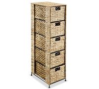 The Living Store: Cesta organizadora con 5 compartimentos, dimensiones 25,5 x 37 x 100 cm, fabricada en agua