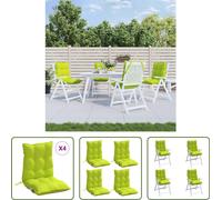 The Living Store: Cojines para sillones reclinables, juego de 4 unidades, color verde neón, tejido Oxford