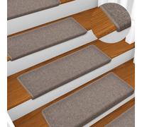 The Living Store: Escalones para escalera, 15 unidades, 65x21x4 cm, color beige claro