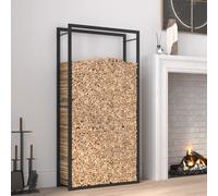 The Living Store: Estantería para leña, color mate, 80x28x154 cm, acero