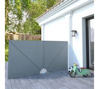 The Living Store: Panel lateral plegable para terraza, color gris, 300 x 150 cm