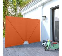 The Living Store: Panel lateral plegable para terraza, color terracota, 240 x 160 cm