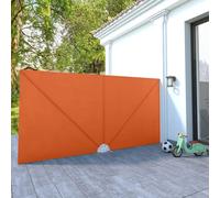 The Living Store: Panel lateral plegable para terraza, color terracota, 400 x 200 cm