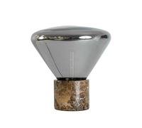 The lumine lámpara sobremesa cristal y mármol porcelánico