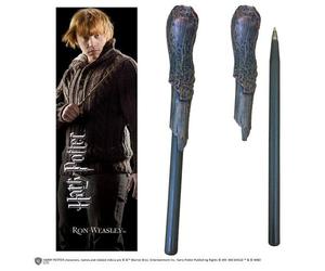 The noble collection harry potter - bolígrafo varita y marcapáginas