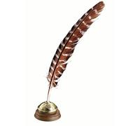 The Noble Collection Harry Potter - Pluma de escritura de Hogwarts con tintero y tinta