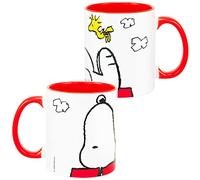 The Peanuts Snoopy - Taza de café (cerámica, 320 ml), color blanco
