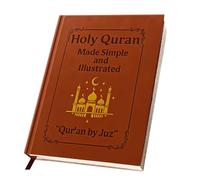 The Quran Journeys, Santo Corán, hecho simple e ilustrado, "Quran by Juz", 114 Sure Sure Sagrado Corán, cuaderno con solución gráfica, guía de estudio de Corán para principiantes, libro de estudio