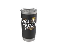 The Regal Beagle Pub Three's Company Retro Dog Crown Vaso térmico de acero inoxidable de doble pared