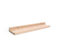 THE SECRET HOME - Balda Flotante de Pared con Borde Frontal 77x10x4 cm - Estante Decorativo de Madera para Cuadros, Libros y Especias - Madera Natural