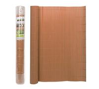 The Secret Home - Cañizo PVC de Doble Cara - Densidad 1000 g/m2 - Largo. 3 m x Alto. 1 m - Color Marrón - Valla de Ocultación Resistente - Protección Visual Privacidad para Jardín, Balcón o Terraza