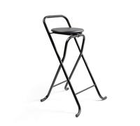 The Secret Home - Pack de 1, 2, 4 y 6 Taburetes Plegables con Respaldo de Metal y Madera - Varios Modelos - Alto 80 cm x Ancho 45 cm - Silla Plegable para Cocina y Barra Model 1