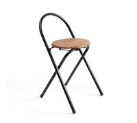 The Secret Home - Pack de 1, 2, 4 y 6 Taburetes Plegables de Madera y Metal - Alto. 65 cm x Largo. 38 cm - 3 Modelos