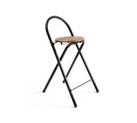 The Secret Home - Pack de 1, 2, 4 y 6 Taburetes Plegables de Madera y Metal - Alto. 80 cm x Largo. 40 cm - 3 Modelos Dark wood