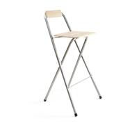 The Secret Home - Pack de 1,2 y 4 Taburetes Altos con Respaldo en Metal y Madera - Varios Modelos - Asiento Plegable de Metal y Madera - Ideal para Cocina