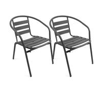 The Secret Home - Sillas de Aluminio para Jardín - Pack de 2 - Varios Colores