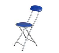 The Secret Home Taburete Plegable de Cocina - Silla Plegable de Metal - Asiento y Respaldo Acolchado - Interior y Exterior - Alto 72 Cm - Ø30 Cm - Varios Colores