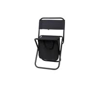 The Secret Home - Taburete Portátil Plegable Ultraligero con Respaldo para Exteriores, Pesca, Acampada, Camping, Playa - Alto. 58 cm x Largo. 35 cm - Varios Colores Black