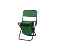 The Secret Home - Taburete Portátil Plegable Ultraligero con Respaldo para Exteriores, Pesca, Acampada, Camping, Playa - Alto. 58 cm x Largo. 35 cm - Varios Colores Green
