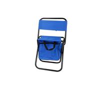 The Secret Home - Taburete Portátil Plegable Ultraligero con Respaldo para Exteriores, Pesca, Acampada, Camping, Playa - Alto. 58 cm x Largo. 35 cm - Varios Colores Blue