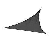 The Secret Home - Toldo Vela Triangular para Exteriores - 5x5 m - Color Negro - Toldo de Sombra Impermeable - Protección UV para Jardín, Terraza, Patio, Exteriores