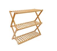 THE SECRET HOME - Zapatero de Bambú - Zapatero Multiusos con 3 Baldas - Color Natural - Organizador de Zapatos - Almacenamiento para el Hogar - Ideal para Recibidor, Dormitorio, Pasillo
