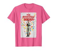 The Suicide Squad Polkadot Man Poster Camiseta, Hombre, Rosa Jaspeado, XXL