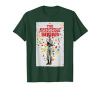 The Suicide Squad Polkadot Man Poster Camiseta, Hombre, Verde Bosque, M