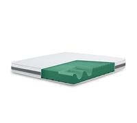 The white stone colchón 120x170 cm en espuma antibacteriana| altura 16 cm | funda 3d air hipoalergénica | colchón ortopédico 7 zonas termosensible