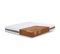 The white stone colchón 70x160 cm en espuma antibacteriana| altura 25 cm | funda 3d air hipoalergénica | colchón ortopédico 7 zonas termosensible