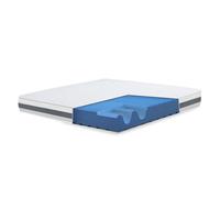 The white stone colchón 80x240 cm en espuma antibacteriana| altura 20 cm | funda 3d air hipoalergénica | colchón ortopédico 7 zonas termosensible