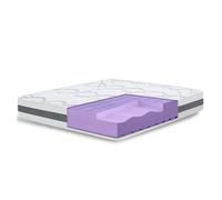 The White Stone Colchón 90 x 200 con Firmeza Media | Altura 20 cm | Propiedades Ortopédicas y de Automodelado | Tejido Hipoalergénico y Transpirable | Producido en Italia