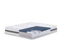 The white stone colchón viscoelástico 90x190 cm altura 22 cm | tejido hipoalergénico y transpirable | propiedades ortopédicas adaptables | firmeza media-alta | hecho en italia