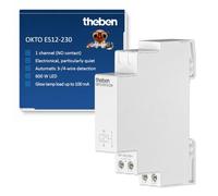 Theben Telerruptor electrónico OKTO ES12-230 230 V riel DIN silencioso 1 cierre LED hasta 600 W
